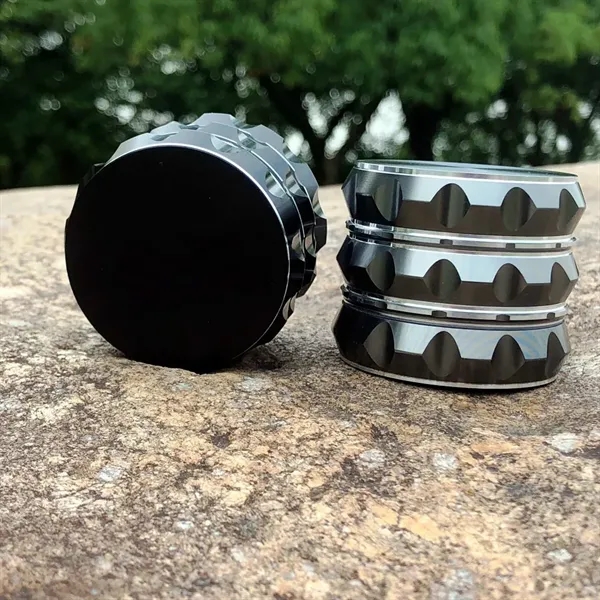 50mm 4-Layer Aluminum Alloy Tower Smoke Grinder - 50mm 4-Layer Aluminum Alloy Tower Smoke Grinder - Image 7 of 10