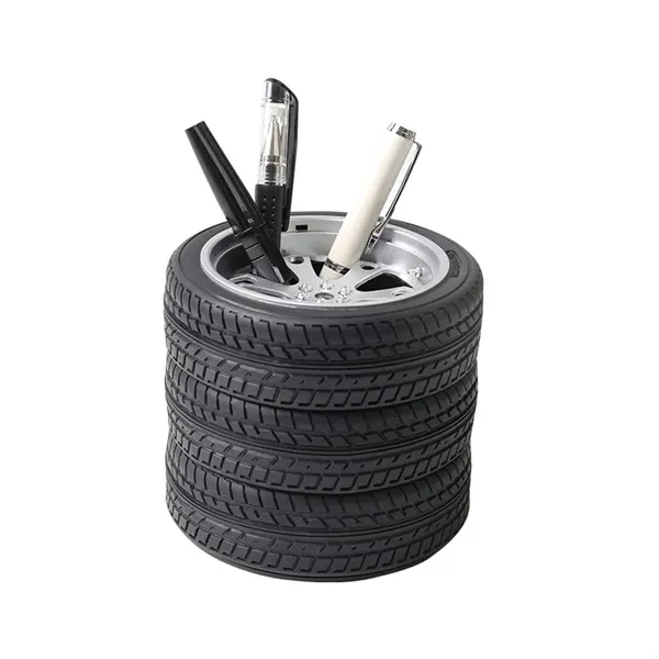 Imitation Tire Shaped Pen Holder Storage Ornaments - Imitation Tire Shaped Pen Holder Storage Ornaments - Image 3 of 6