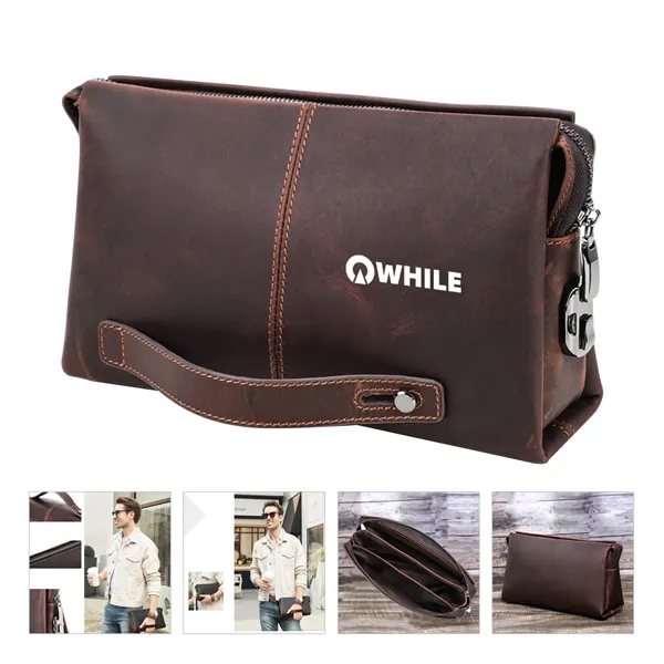 Genuine Leather 8 inch computer Waterproof Messenger Bags