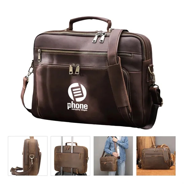 Genuine Leather Laptop Messenger Sleeves/Cases - Genuine Leather Laptop Messenger Sleeves/Cases - Image 0 of 8