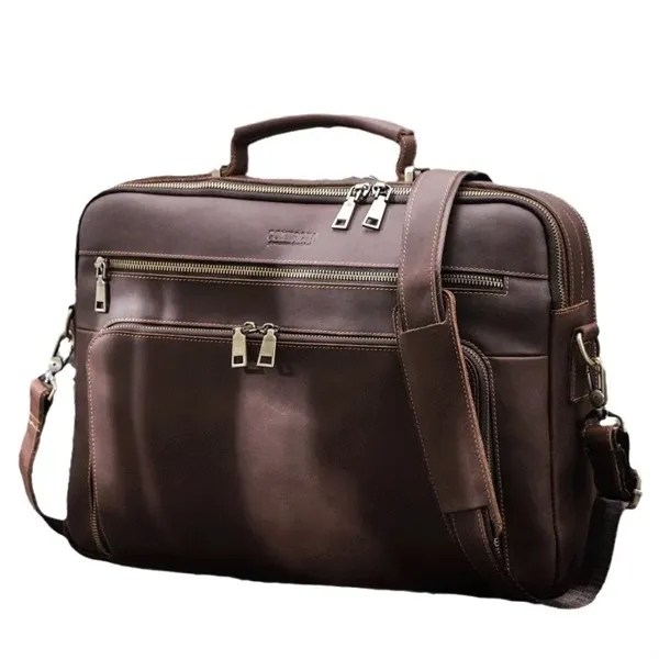 Genuine Leather Laptop Messenger Sleeves/Cases - Genuine Leather Laptop Messenger Sleeves/Cases - Image 2 of 8