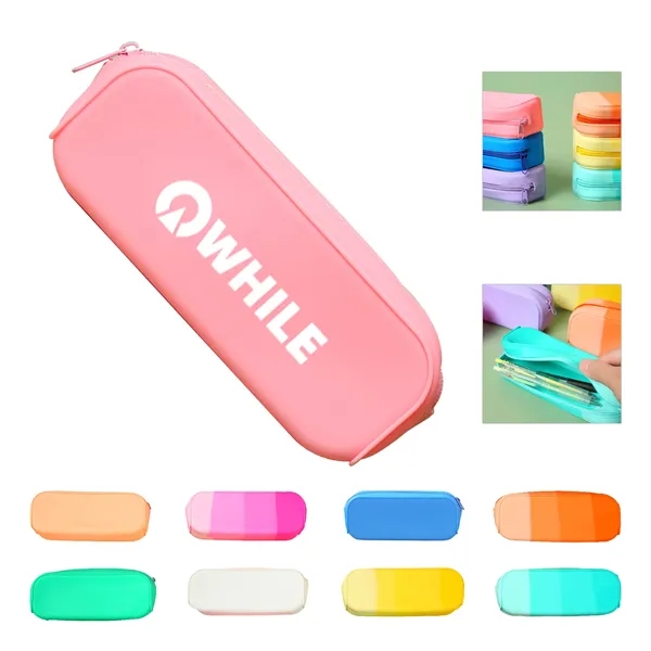 Silicone Pen Pencil Case - Silicone Pen Pencil Case - Image 0 of 9