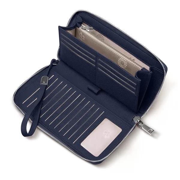 Leather Large Capacity Zip Around Wallet - Leather Large Capacity Zip Around Wallet - Image 3 of 7