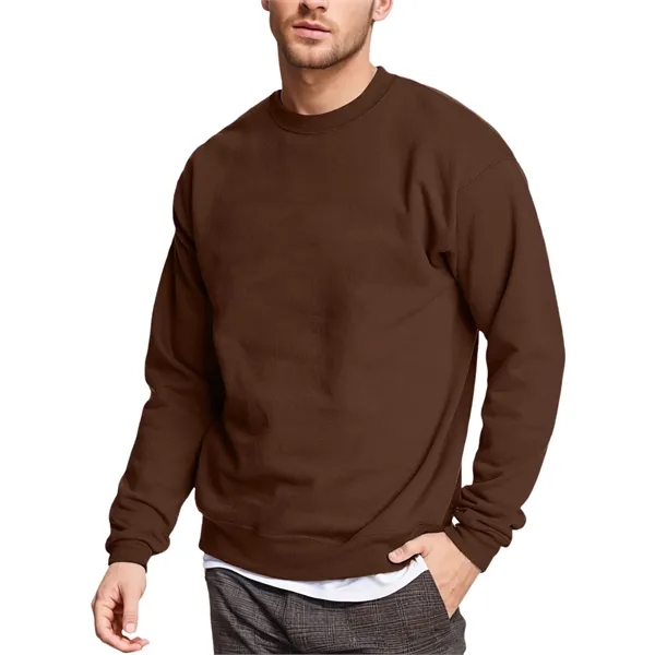 Fleece Cotton-Blend Pullover Crewneck Sweatshirt - Fleece Cotton-Blend Pullover Crewneck Sweatshirt - Image 4 of 9