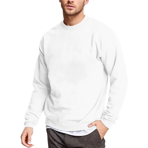Fleece Cotton-Blend Pullover Crewneck Sweatshirt - Fleece Cotton-Blend Pullover Crewneck Sweatshirt - Image 5 of 9