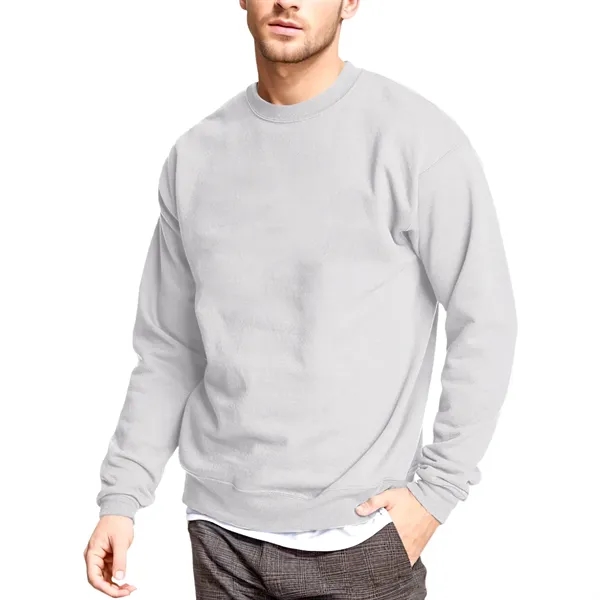 Fleece Cotton-Blend Pullover Crewneck Sweatshirt - Fleece Cotton-Blend Pullover Crewneck Sweatshirt - Image 6 of 9