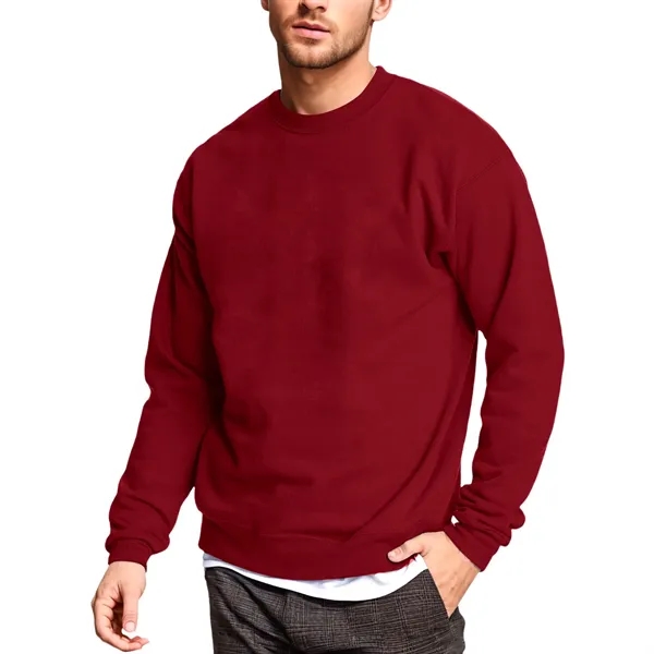 Fleece Cotton-Blend Pullover Crewneck Sweatshirt - Fleece Cotton-Blend Pullover Crewneck Sweatshirt - Image 9 of 9