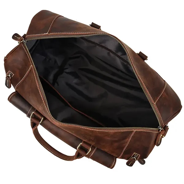 Large Leather Duffle Bag - Large Leather Duffle Bag - Image 1 of 6