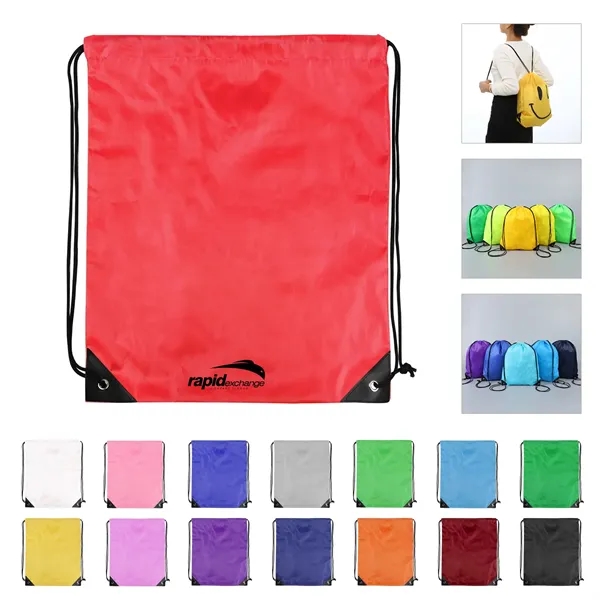 210D Polyester Drawstring Bags Cinch Sack - 210D Polyester Drawstring Bags Cinch Sack - Image 0 of 5