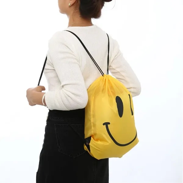 210D Polyester Drawstring Bags Cinch Sack - 210D Polyester Drawstring Bags Cinch Sack - Image 4 of 5