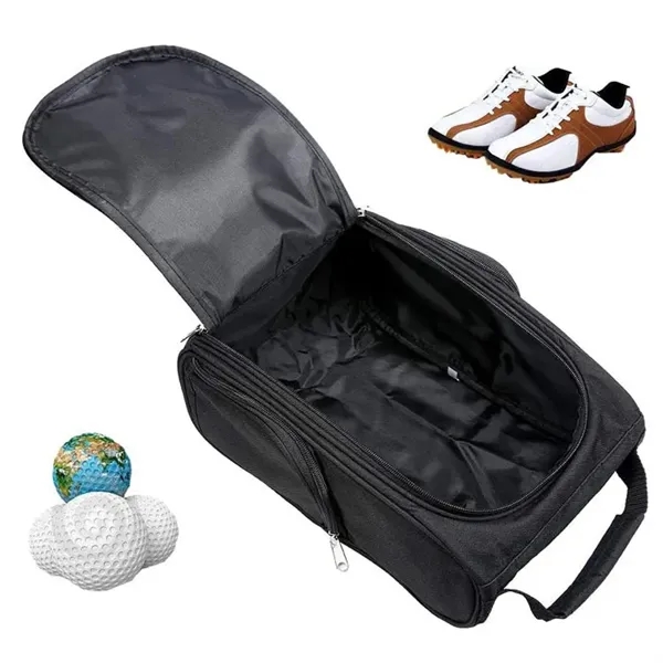 600D Golf Shoe Bags With Pockets - 600D Golf Shoe Bags With Pockets - Image 3 of 7