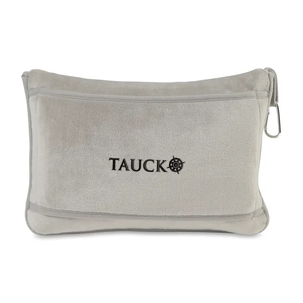 Custom It's Go Time Recycled Travel Pillow & Throw Set
