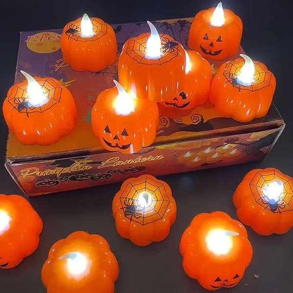 Halloween LED Pumpkin Candle - Halloween LED Pumpkin Candle - Image 3 of 5