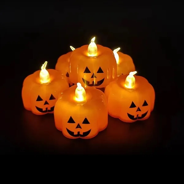 Halloween LED Pumpkin Candle - Halloween LED Pumpkin Candle - Image 4 of 5