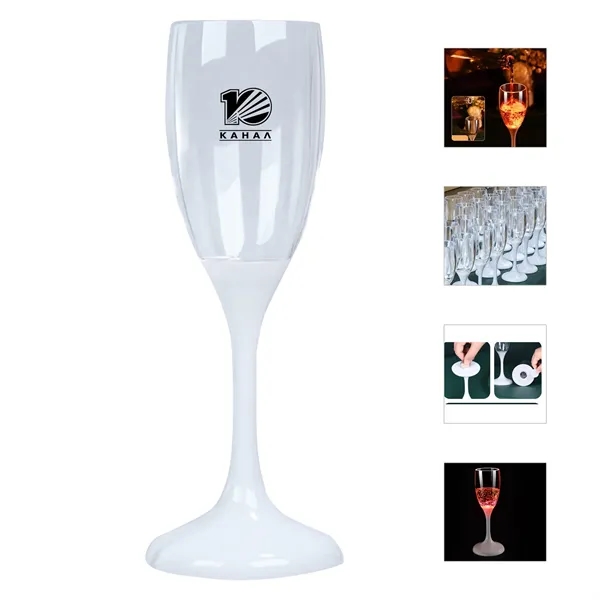 LED Wine Champagne Flute Glasses 4oz - LED Wine Champagne Flute Glasses 4oz - Image 0 of 4