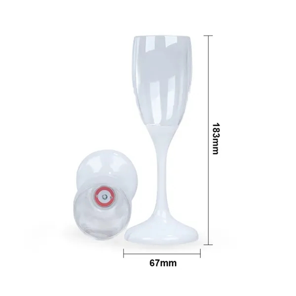 LED Wine Champagne Flute Glasses 4oz - LED Wine Champagne Flute Glasses 4oz - Image 1 of 4