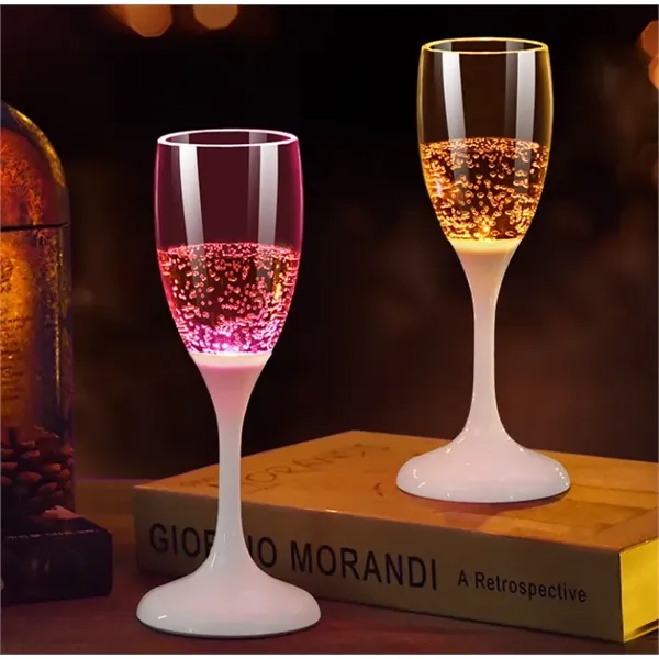 LED Wine Champagne Flute Glasses 4oz - LED Wine Champagne Flute Glasses 4oz - Image 3 of 4