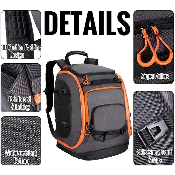 Oxford Buden Mountain Riding Hiking Ski Boots Bag - Oxford Buden Mountain Riding Hiking Ski Boots Bag - Image 4 of 11