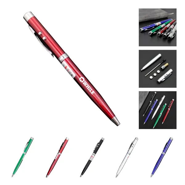 3 in 1 Led light laser pen ballpoint - 3 in 1 Led light laser pen ballpoint - Image 0 of 7