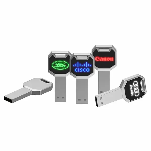 Light Up Logo USB Drive 8GB - Light Up Logo USB Drive 8GB - Image 3 of 6