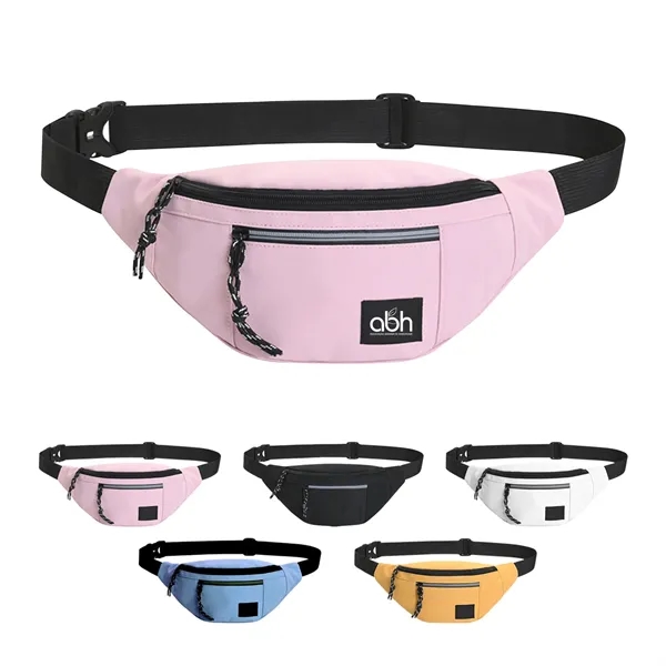 Polyester Travel Fanny Pack W/ Adjustable Strap