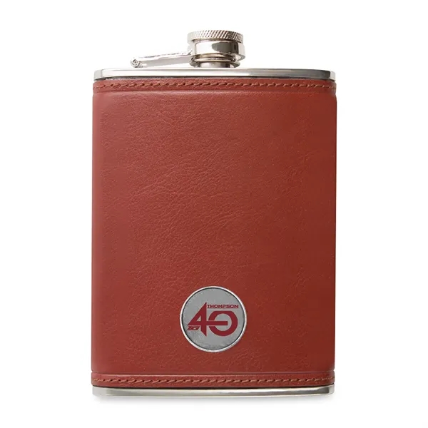 Ahead Leather Flask - Ahead Leather Flask - Image 1 of 1