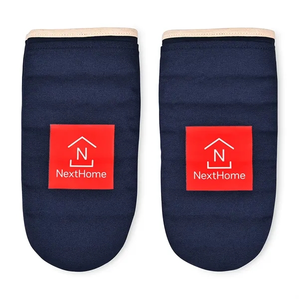 Custom La Cuisine™ Recycled Cotton Oven Mitt Set - AWARE™