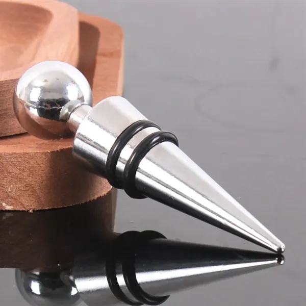 Stainless Steel Wine Stopper - Stainless Steel Wine Stopper - Image 1 of 2