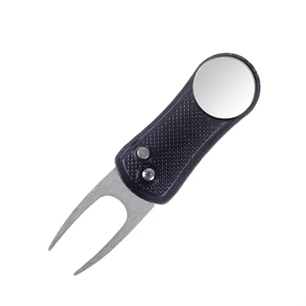 Foldable Golf Divot Tool with Magnetic Ball Marker - Foldable Golf Divot Tool with Magnetic Ball Marker - Image 3 of 6