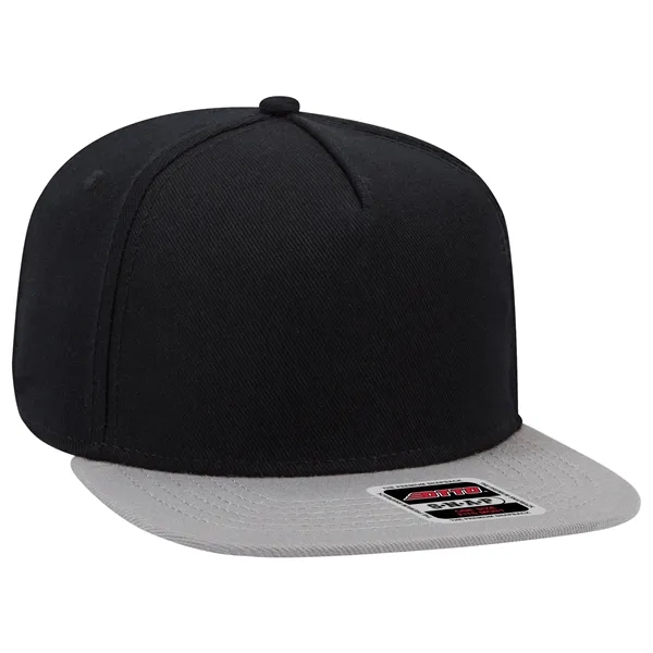 Wool Blend Twill Square Flat Visor "SNAP" 5 Panel Hat - Wool Blend Twill Square Flat Visor "SNAP" 5 Panel Hat - Image 0 of 60