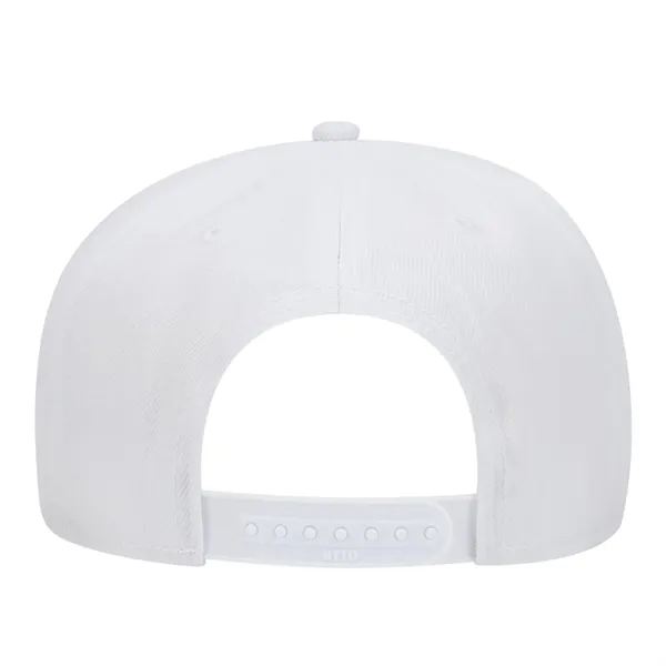 Wool Blend Twill Square Flat Visor "SNAP" 5 Panel Hat - Wool Blend Twill Square Flat Visor "SNAP" 5 Panel Hat - Image 29 of 60