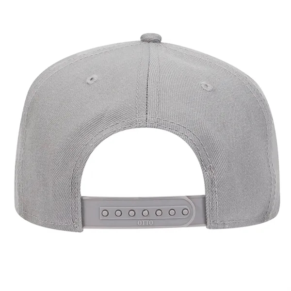 Wool Blend Twill Square Flat Visor "SNAP" 5 Panel Hat - Wool Blend Twill Square Flat Visor "SNAP" 5 Panel Hat - Image 35 of 60