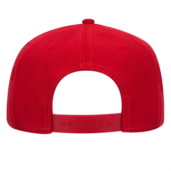 Wool Blend Twill Square Flat Visor "SNAP" 5 Panel Hat - Wool Blend Twill Square Flat Visor "SNAP" 5 Panel Hat - Image 41 of 60