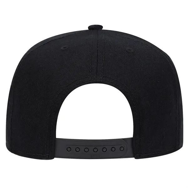 Wool Blend Twill Square Flat Visor "SNAP" 5 Panel Hat - Wool Blend Twill Square Flat Visor "SNAP" 5 Panel Hat - Image 49 of 60