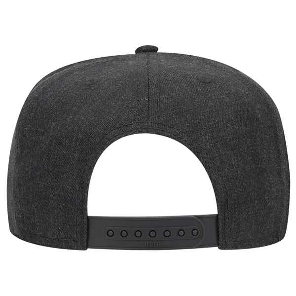 Wool Blend Twill Square Flat Visor "SNAP" 5 Panel Hat - Wool Blend Twill Square Flat Visor "SNAP" 5 Panel Hat - Image 54 of 60
