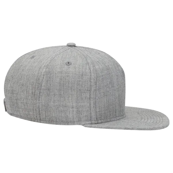 Wool Blend Twill Square Flat Visor "SNAP" 5 Panel Hat - Wool Blend Twill Square Flat Visor "SNAP" 5 Panel Hat - Image 56 of 60