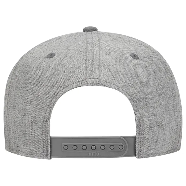 Wool Blend Twill Square Flat Visor "SNAP" 5 Panel Hat - Wool Blend Twill Square Flat Visor "SNAP" 5 Panel Hat - Image 60 of 60