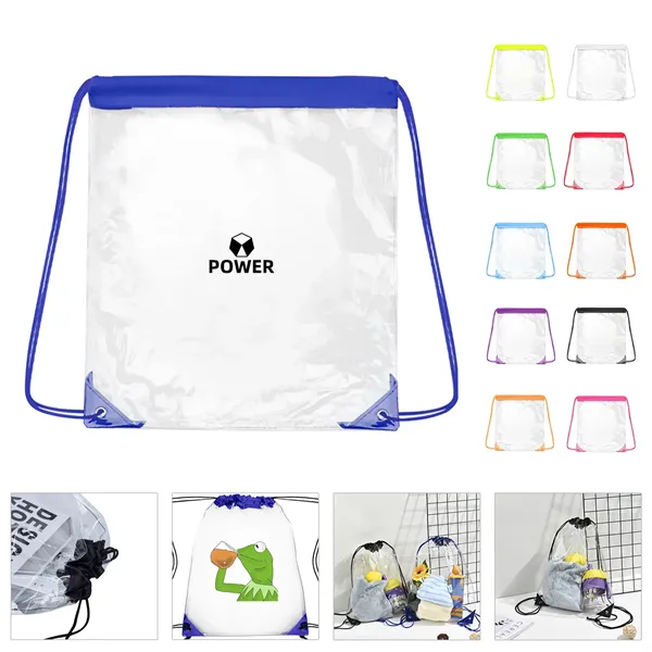 Clear Stadium Drawstring Backpack - Clear Stadium Drawstring Backpack - Image 0 of 26