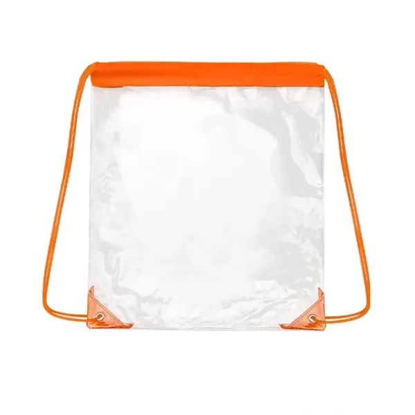 Clear Stadium Drawstring Backpack - Clear Stadium Drawstring Backpack - Image 1 of 26