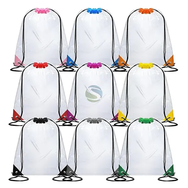 Clear Stadium Drawstring Backpack - Clear Stadium Drawstring Backpack - Image 9 of 26