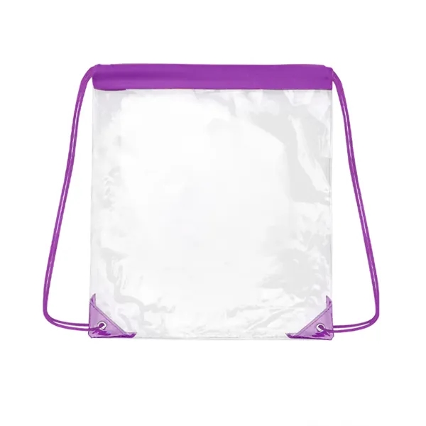 Clear Stadium Drawstring Backpack - Clear Stadium Drawstring Backpack - Image 11 of 26