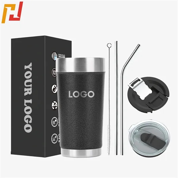 16 Oz Tumbler With Lids And Straws - 16 Oz Tumbler With Lids And Straws - Image 2 of 8