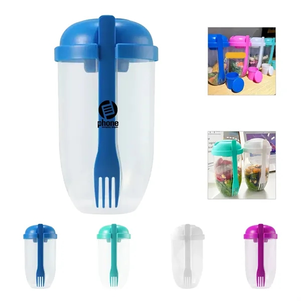 1000Ml Salad Shaker / Bowl Container Set