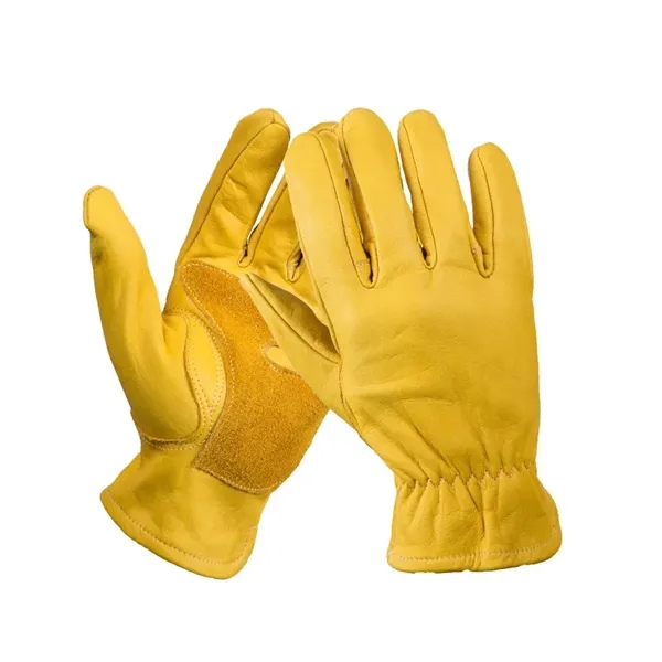 Grade Cowhide Leather Work Gloves - Grade Cowhide Leather Work Gloves - Image 2 of 2