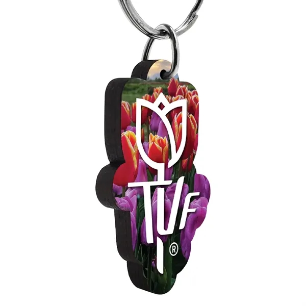 1/8" Ultra Vivid Recycled Wood Keychains - 1/8" Ultra Vivid Recycled Wood Keychains - Image 8 of 11