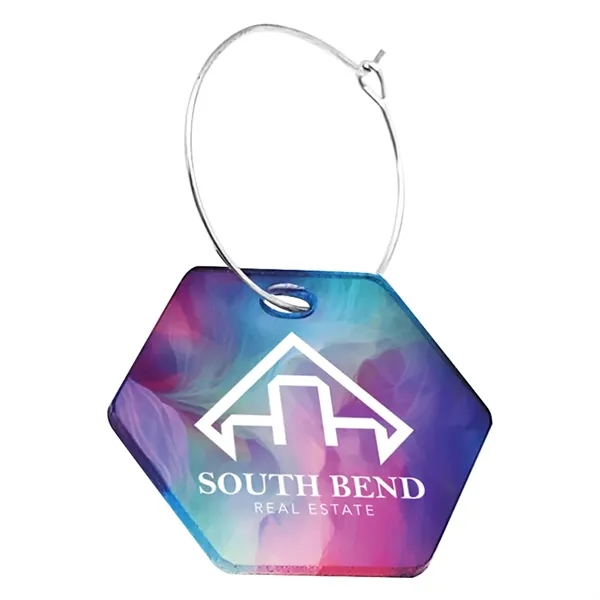 Full Color Acrylic Wine Charms - Full Color Acrylic Wine Charms - Image 2 of 2