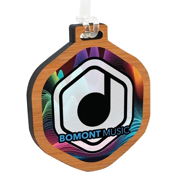 Custom Bamboo UV color Bag Tag - Custom Bamboo UV color Bag Tag - Image 0 of 5