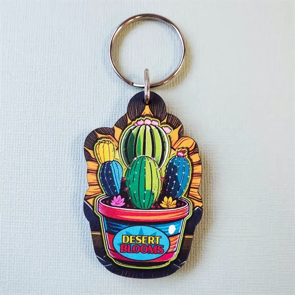 1/8" Ultra Vivid Recycled Wood Keychains - 1/8" Ultra Vivid Recycled Wood Keychains - Image 7 of 11