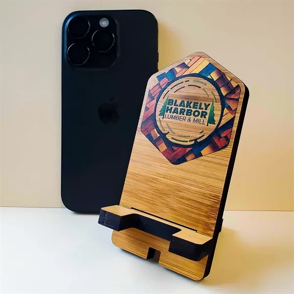 Ultra Vivid Bamboo Phone Desk Stands - Ultra Vivid Bamboo Phone Desk Stands - Image 2 of 5