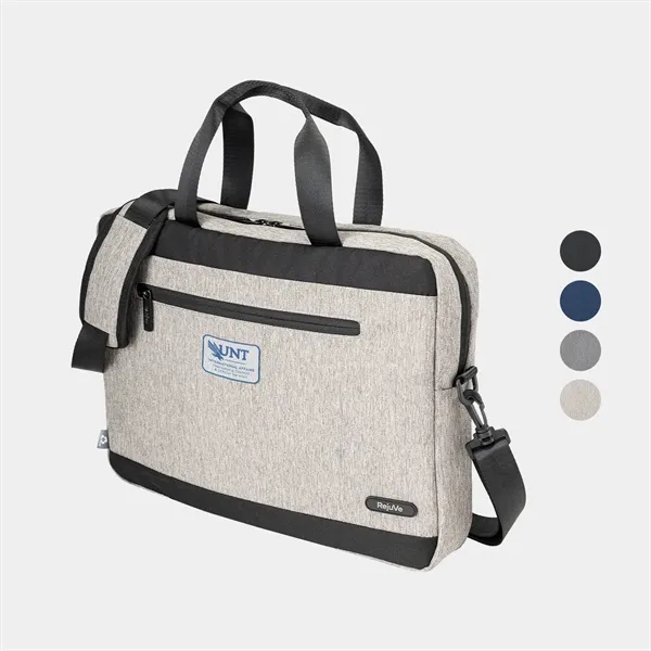 RejuVe® Milano Recycled Heather Business 16" Laptop Bag - RejuVe® Milano Recycled Heather Business 16" Laptop Bag - Image 0 of 10